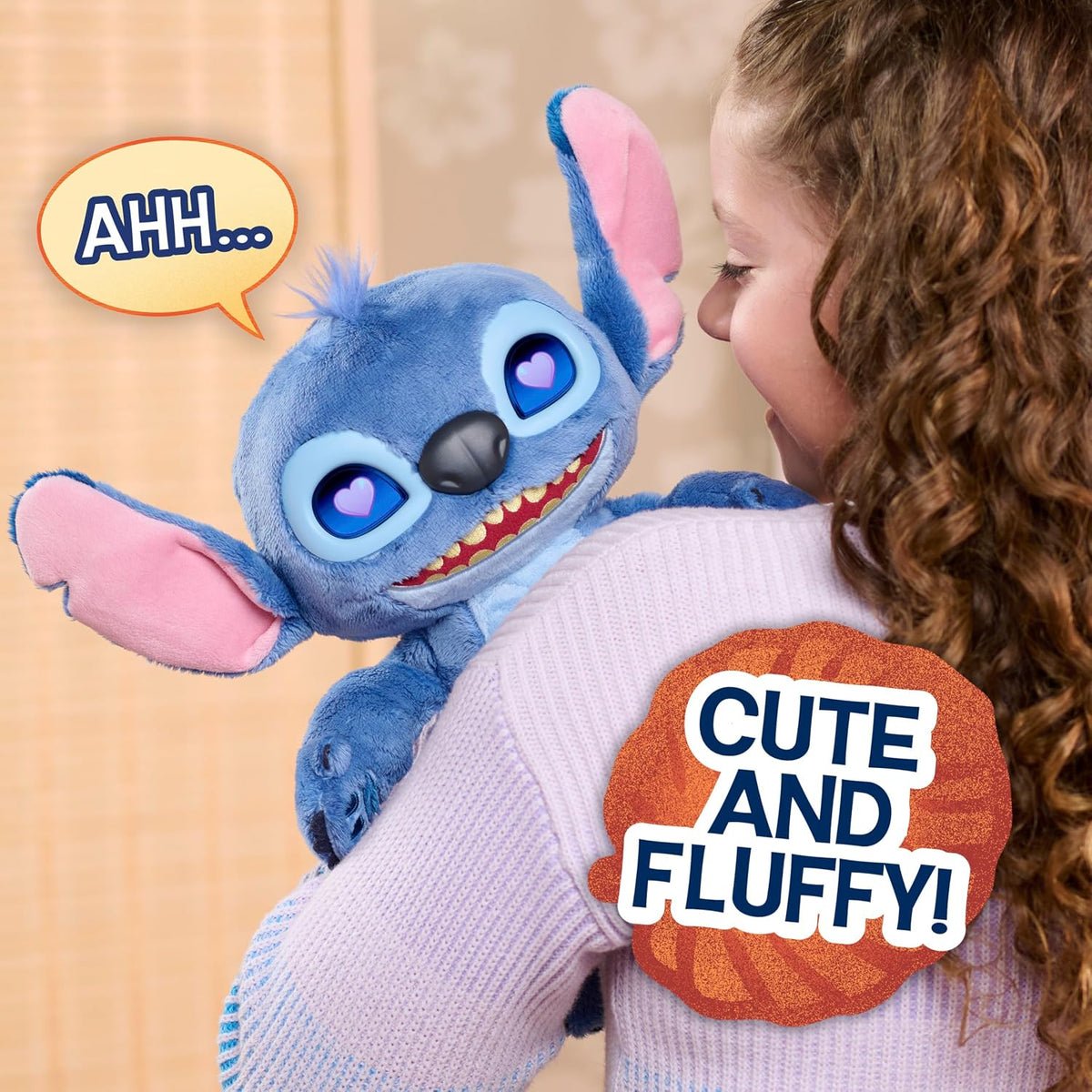 Just Play Disney Stitch Many Moods Interactive Plush with 50+ Sounds & Phrases