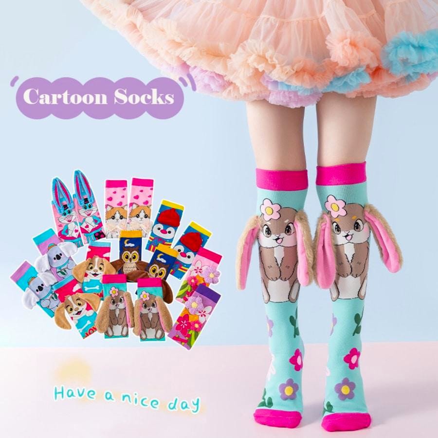 Cute Children's Knee-High 3D Adorable Crazy Socks