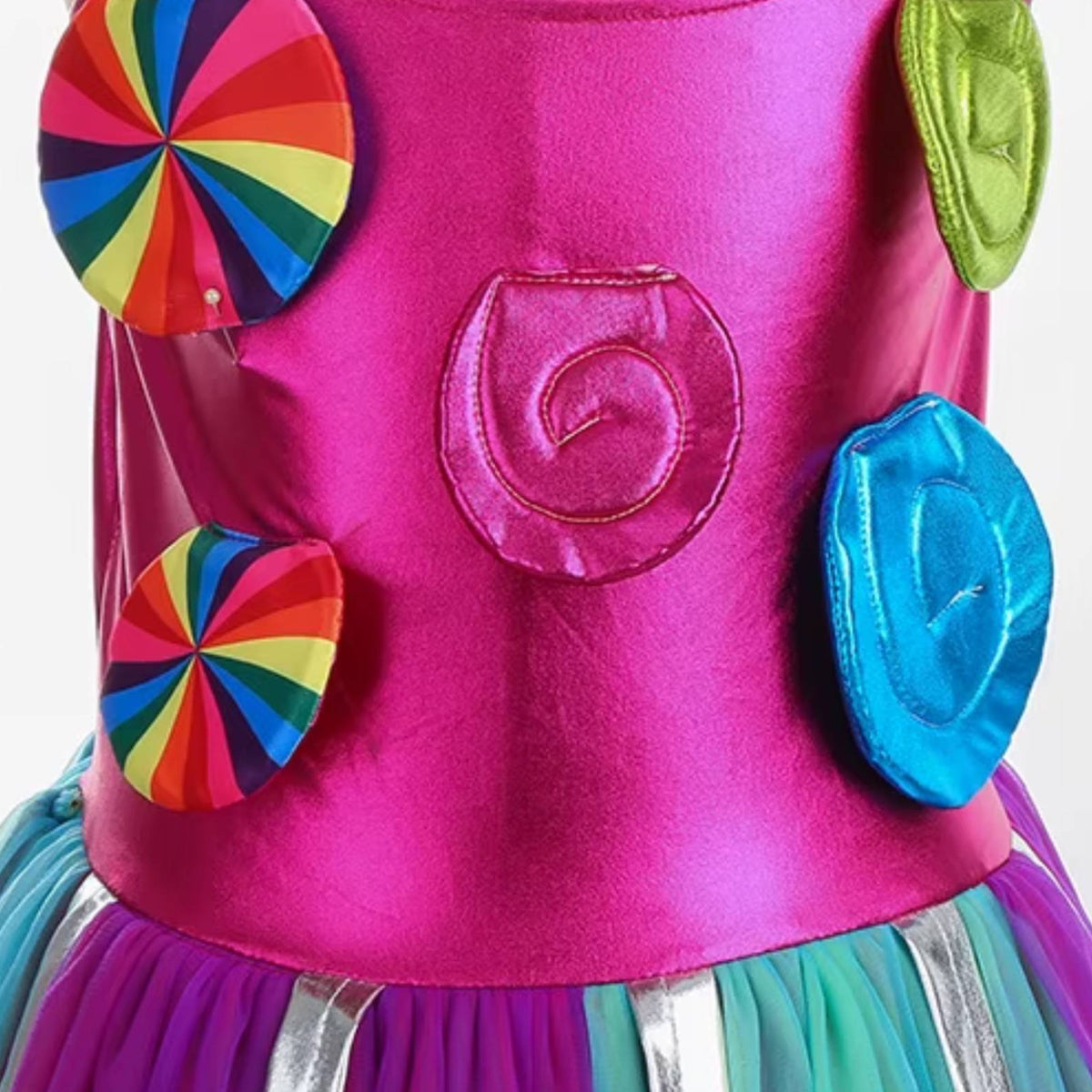 Girls Candyland Lollipop Princess Dress Set