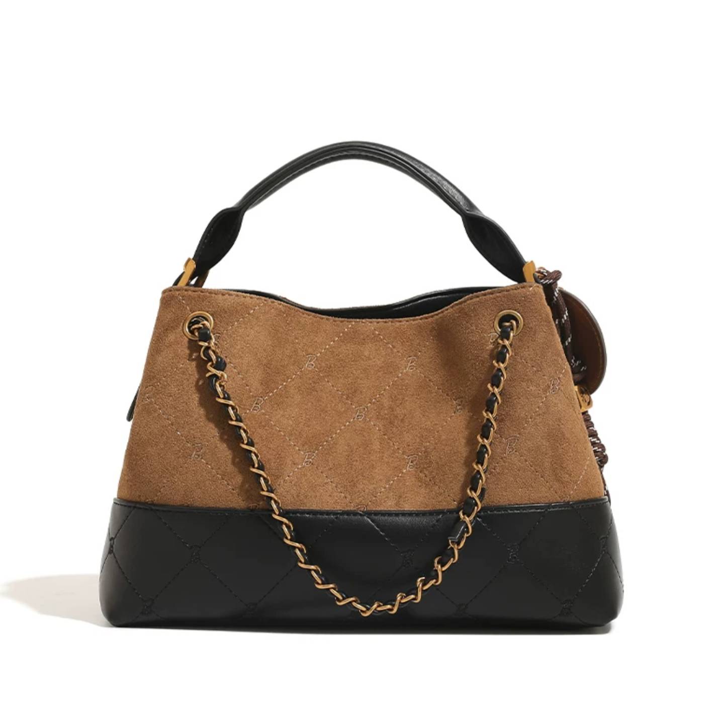 Barbie | Quilted Suede Bucket Bag