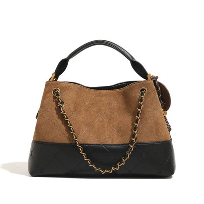 Barbie | Quilted Suede Bucket Bag