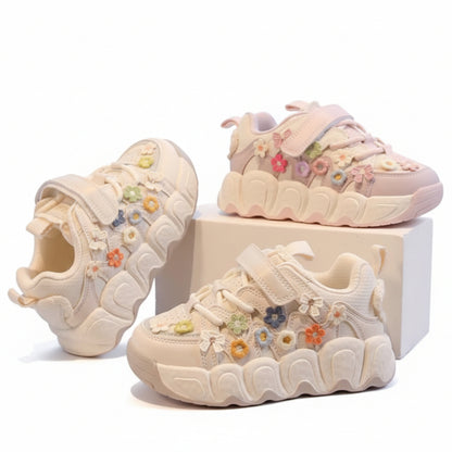 Girls Floral Pattern Shoes/Sneakers
