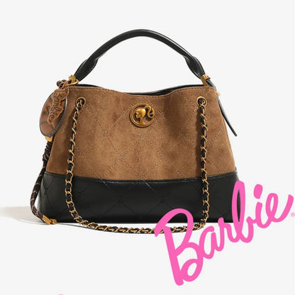 Barbie | Quilted Suede Bucket Bag