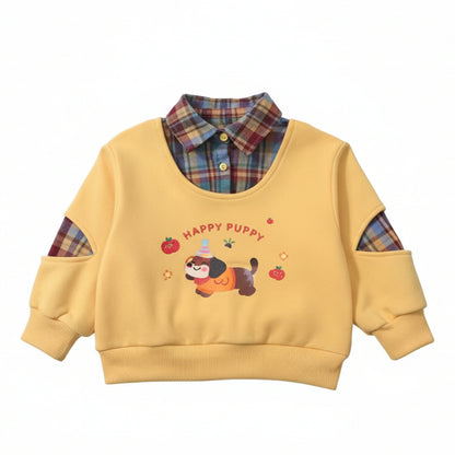Kids Happy Puppy 2-Piece Outfit Set