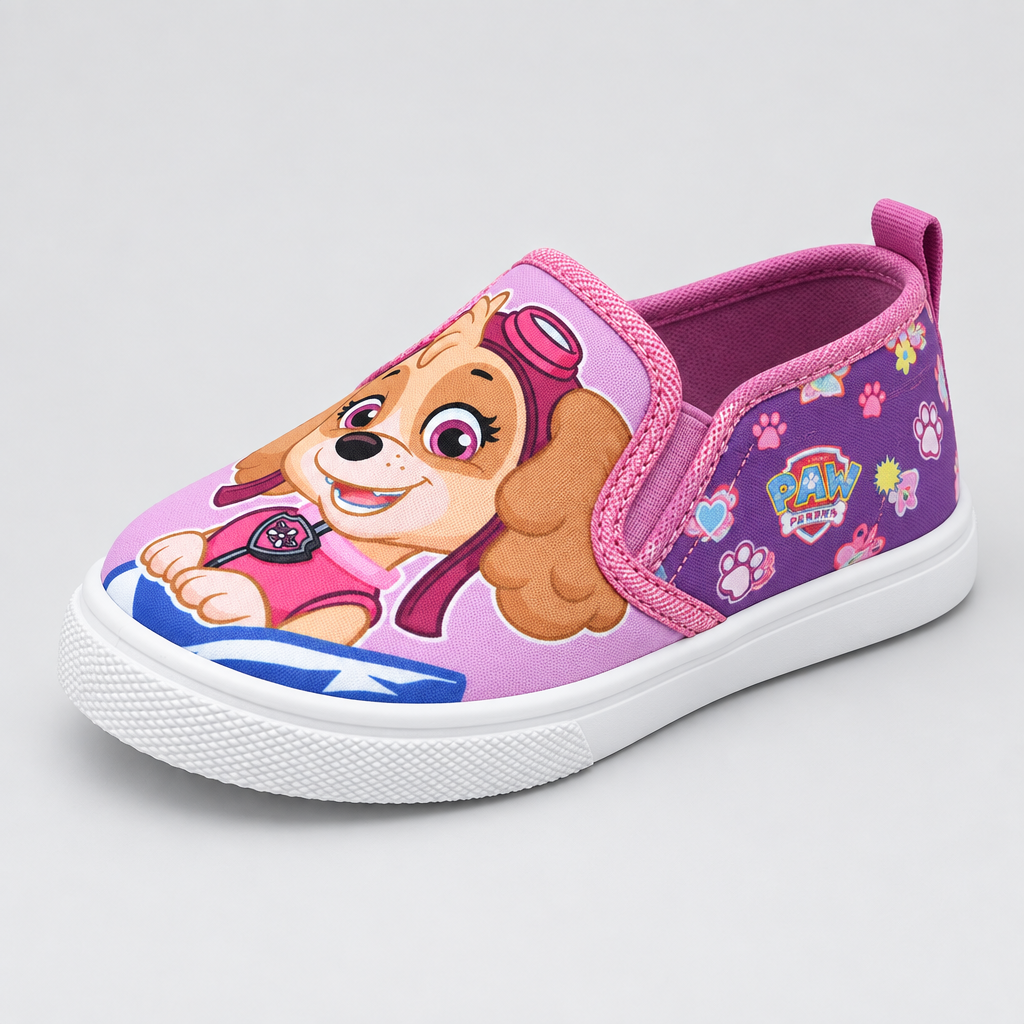 PAW Patrol Girl's Mismatched Slip-On Canvas Shoes