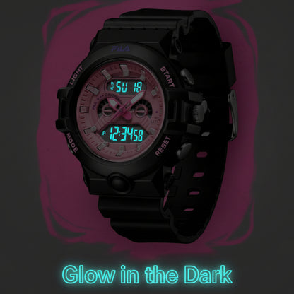FILA Digital/Analog Sports Wristwatch for Girls