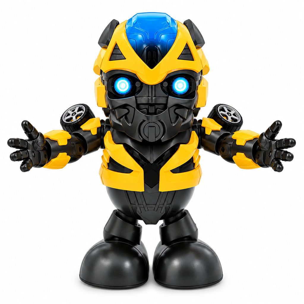 360 Degree Rotating Dance Hero Interactive Superhero Action Figure with Lights & Music