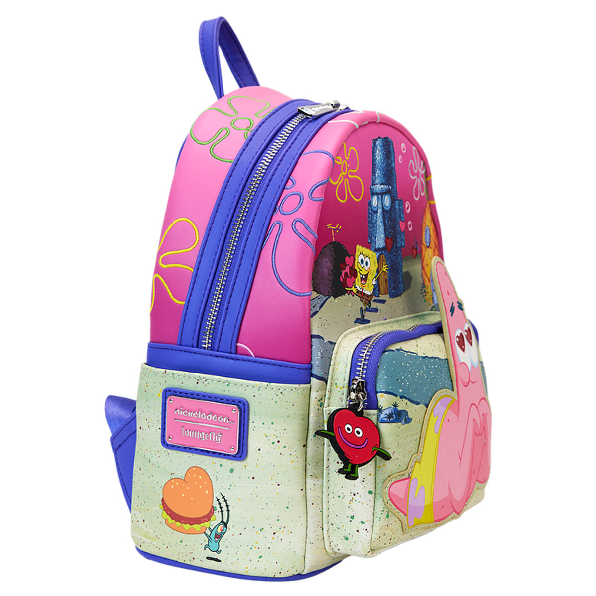 Loungefly x Nickelodeon SpongeBob SquarePants & Patrick Star Hearts Mini Backpack