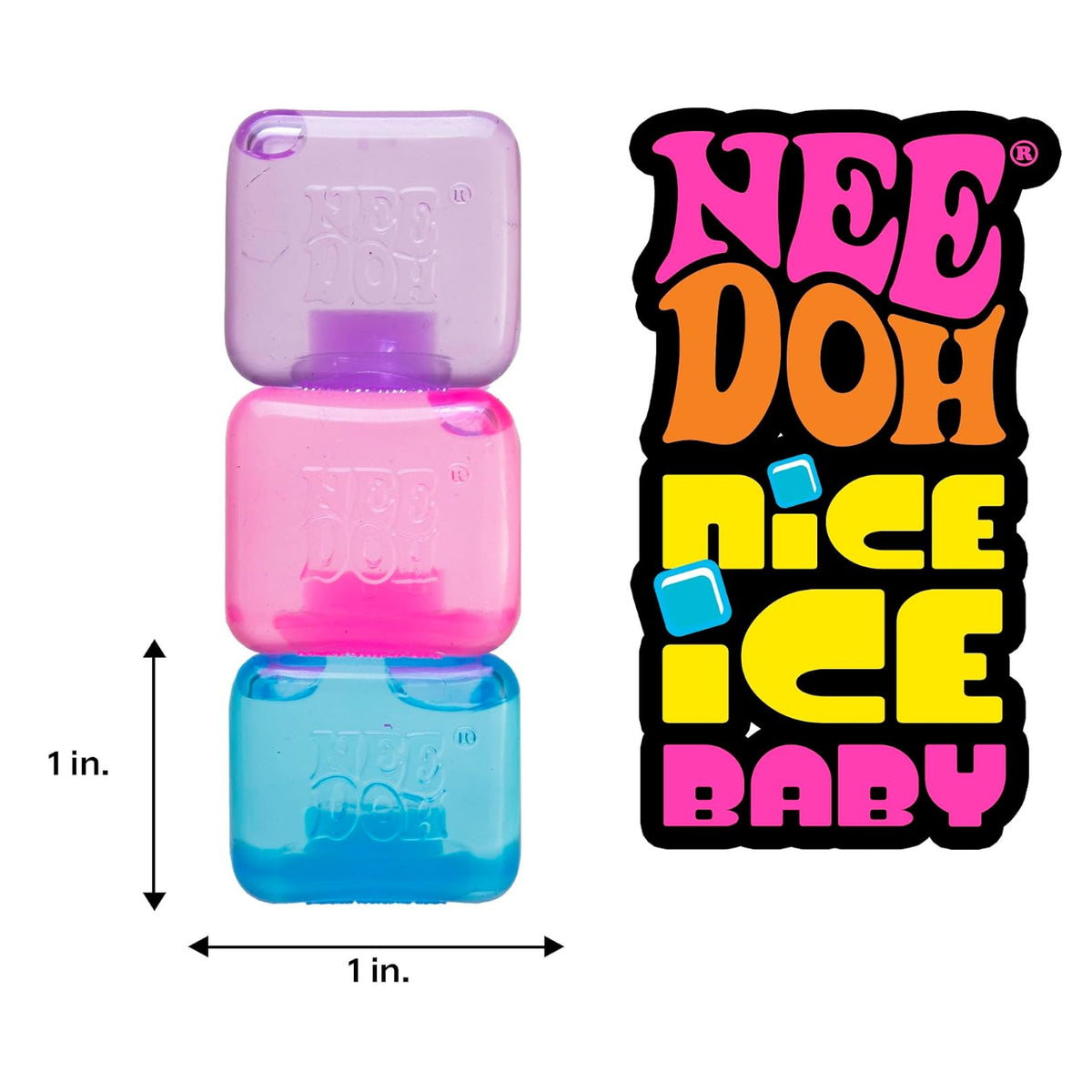 Schylling NeeDoh Teenie Nice Ice Baby Multi-Pack (4-Piece Set)
