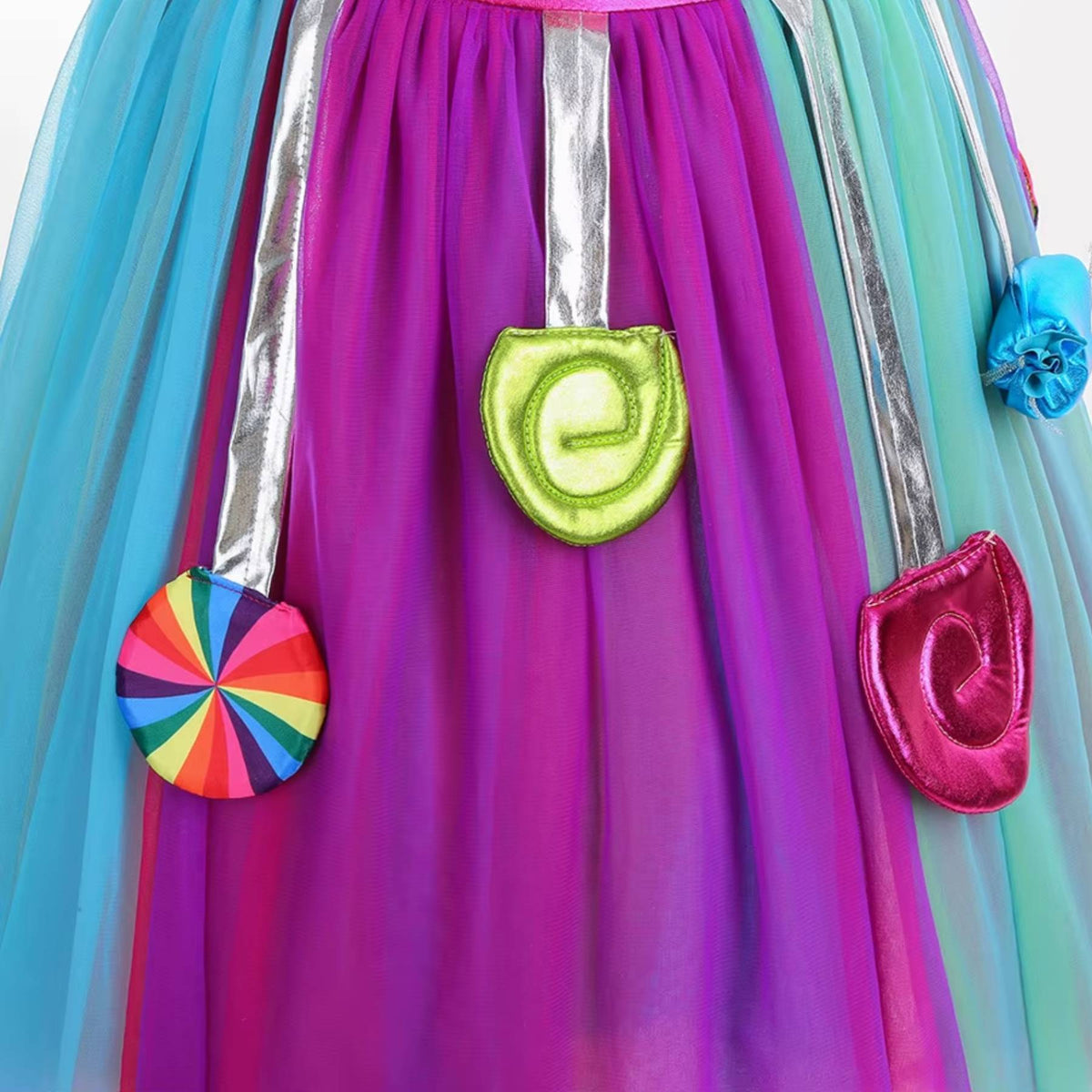 Girls Candyland Lollipop Princess Dress Set