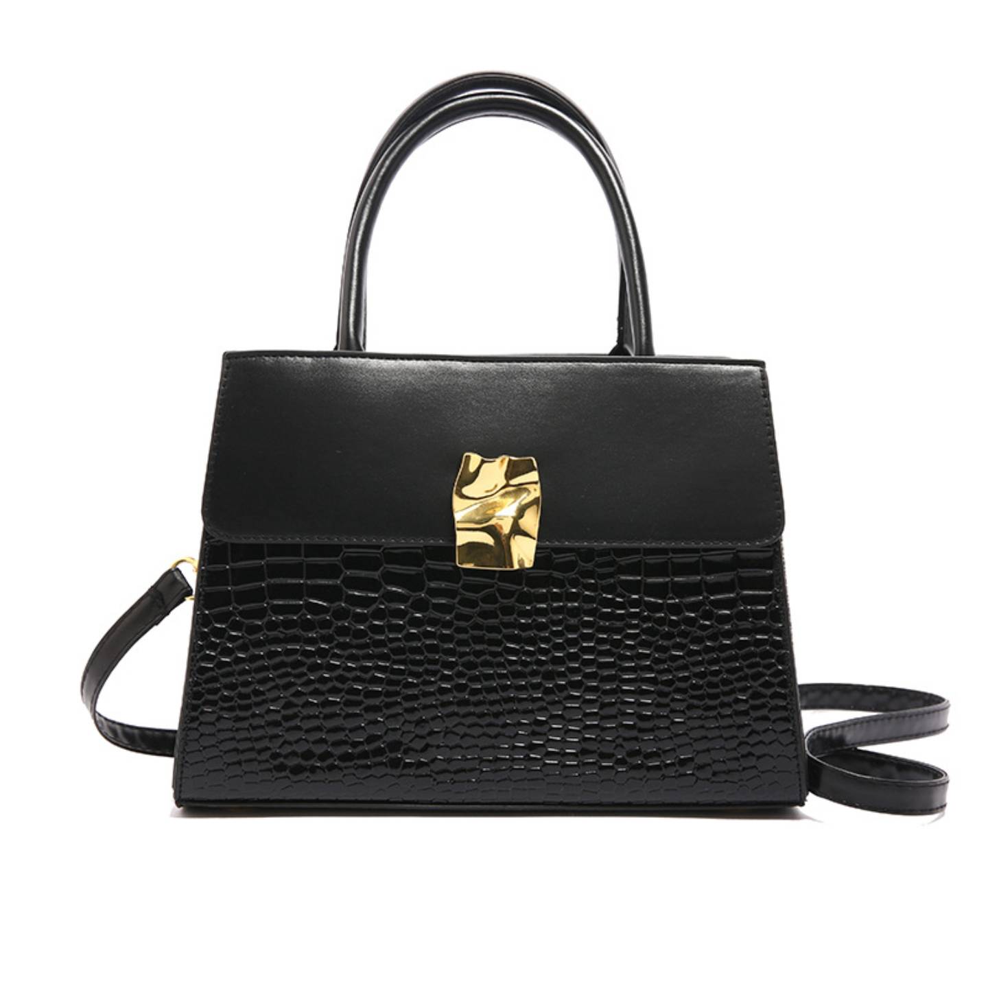 Crocodile-Patterned Crossbody/Handbag.
