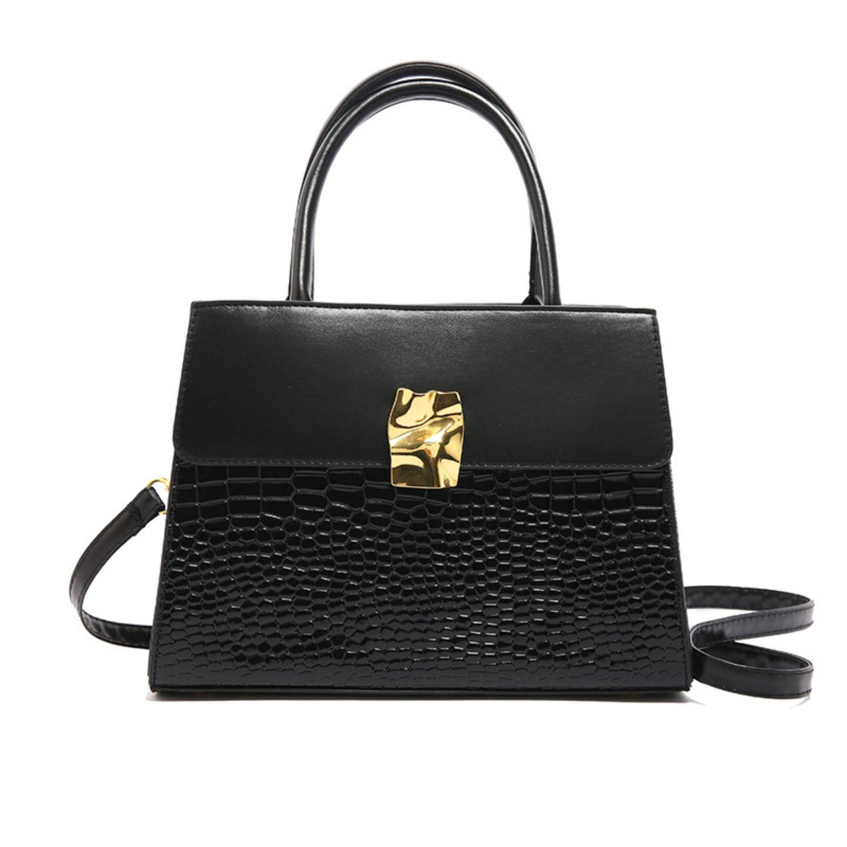 Crocodile-Patterned Crossbody/Handbag.