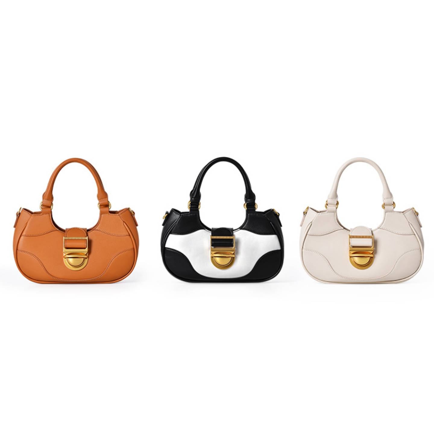 Soft Leather Half Moon Crossbody/Handbag.