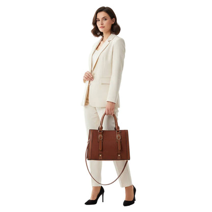 Buckle and Bloom Merlot Crossbody/Handbag