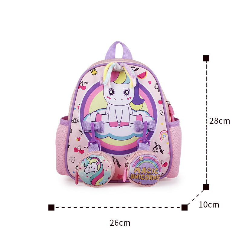Supercute Magic Unicorn School Backpack & Lunch Bag Set