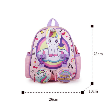 Supercute Magic Unicorn School Backpack & Lunch Bag Set