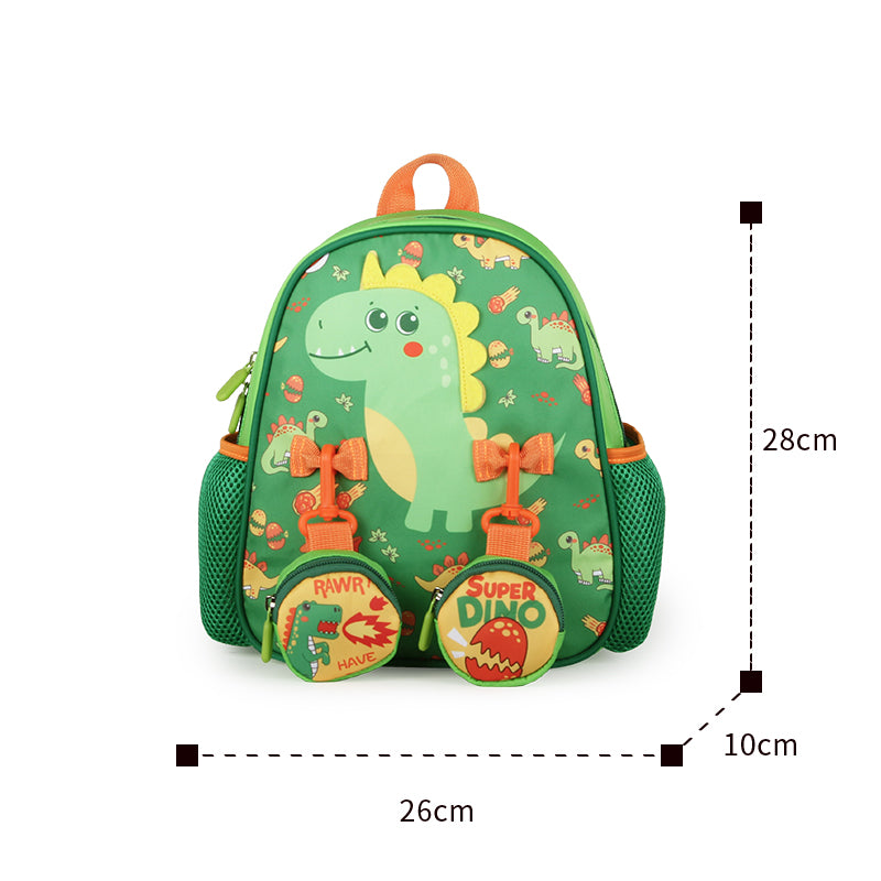 Supercute Super Dino School Backpack & Lunch Bag Set