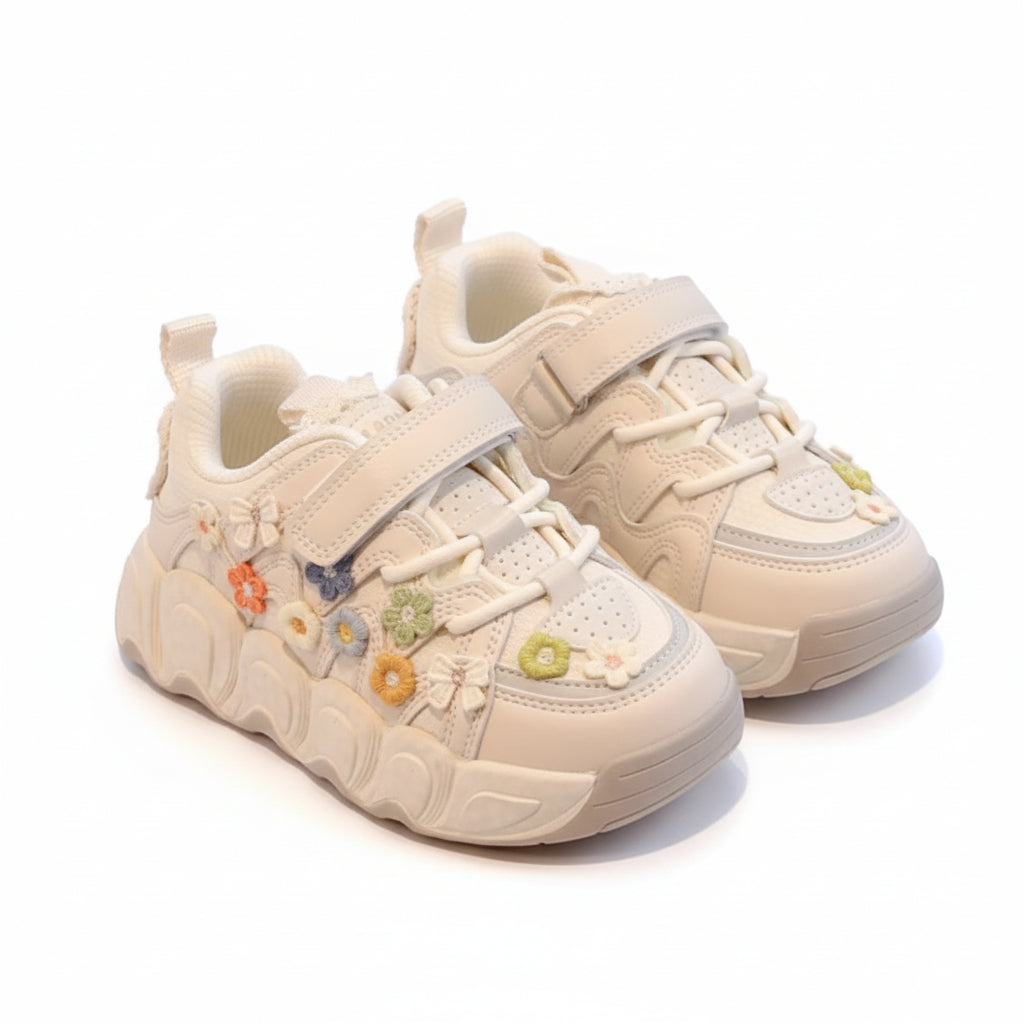 Girls Floral Pattern Shoes/Sneakers
