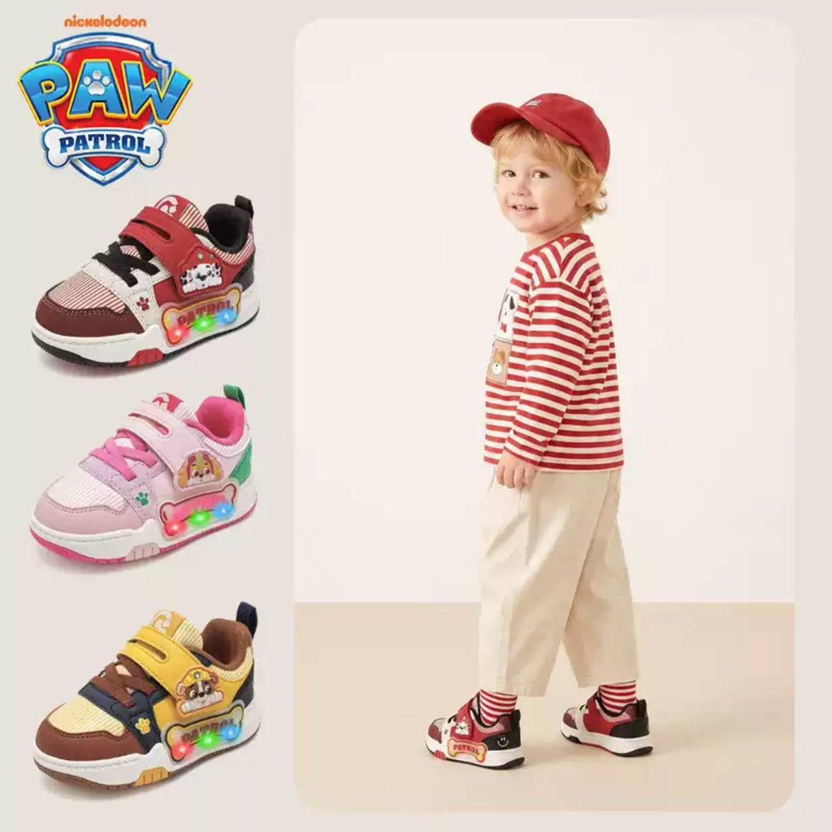PAW Patrol Light-Up Court Sneakers