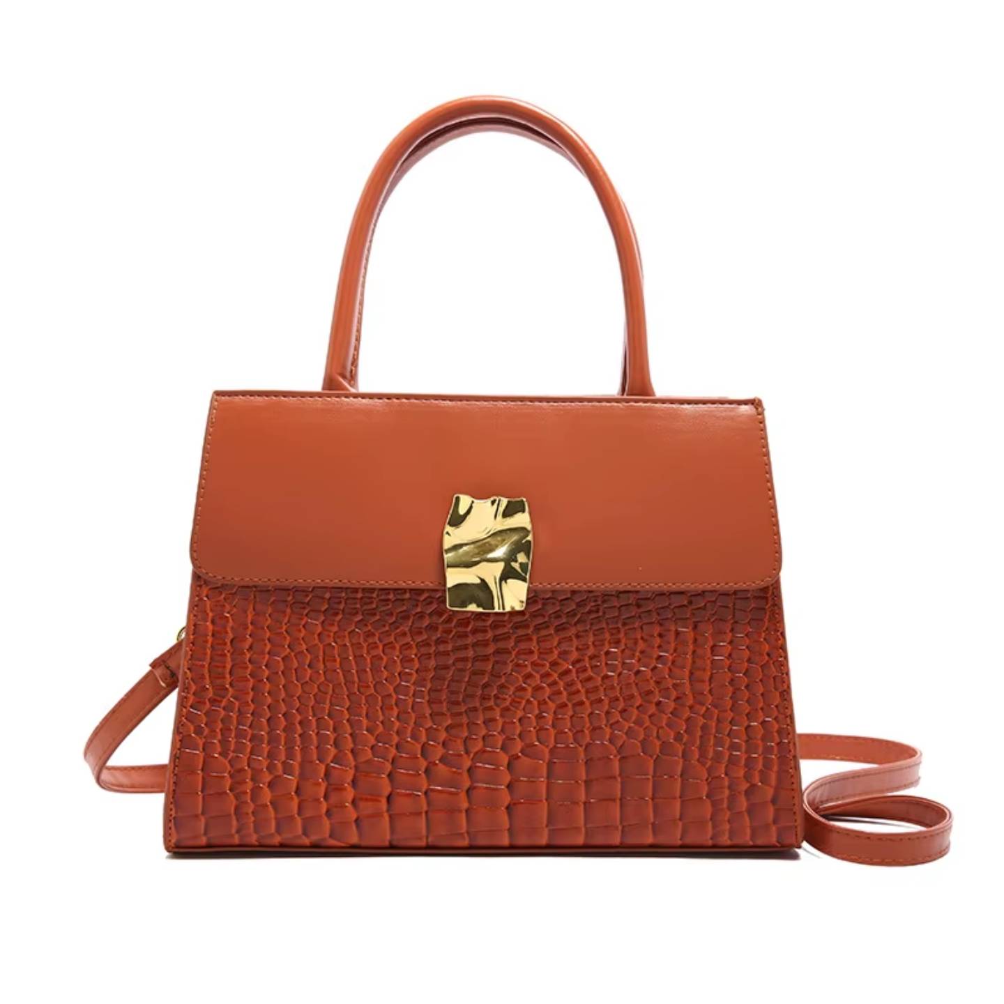 Crocodile-Patterned Crossbody/Handbag.