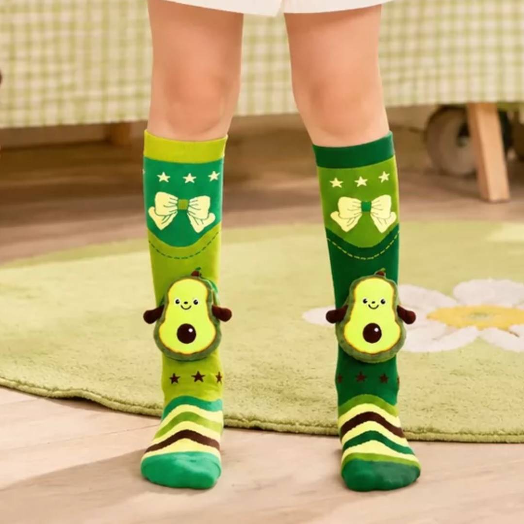 Funky Fruit 3D Cartoon Knee-High Socks