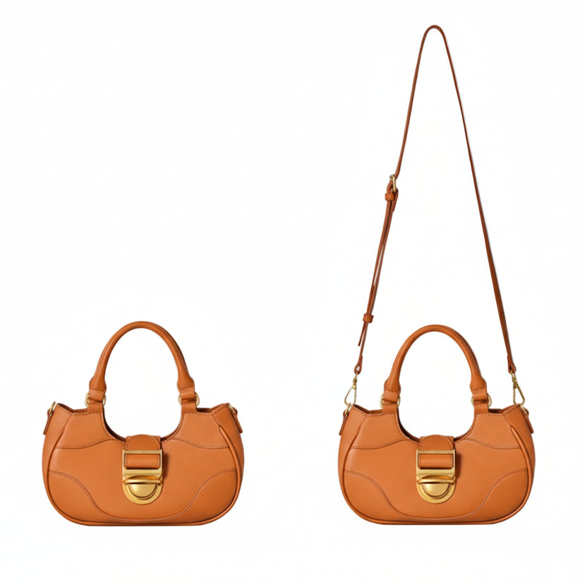Soft Leather Half Moon Crossbody/Handbag.
