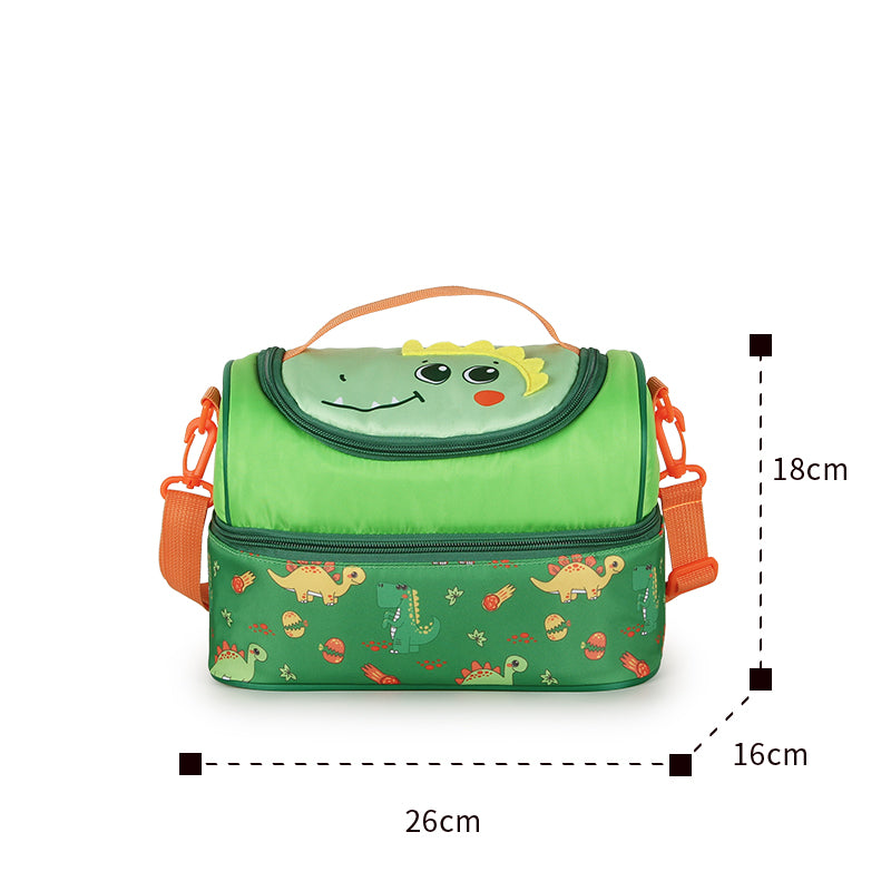 Supercute Super Dino School Backpack & Lunch Bag Set