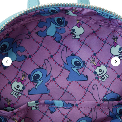 Loungefly x Disney Lilo & Stitch "Stitch & Scrump Buddy" Plush Cosplay Mini Backpack
