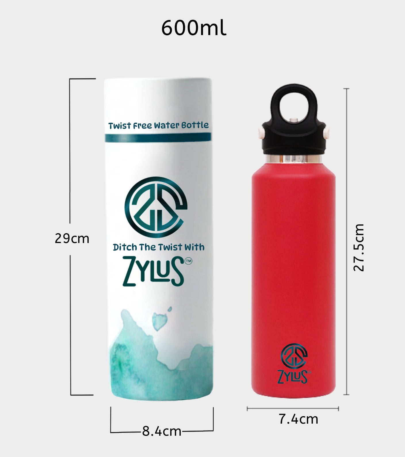 Cute Lunch Box and 600ml Water Bottle Set