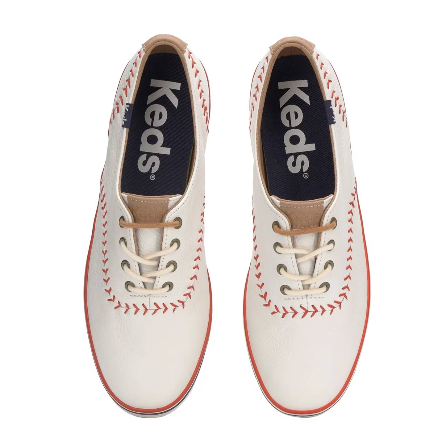 Keds Women's Champion Pennant Baseball Leather Sneaker