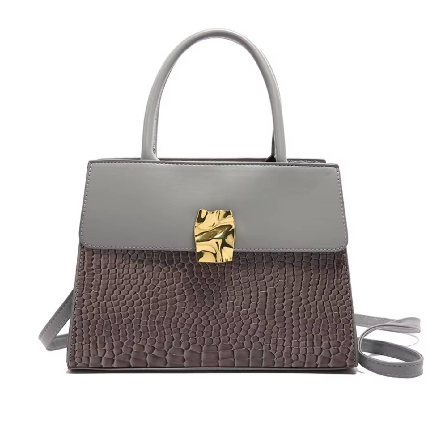 Crocodile-Patterned Crossbody/Handbag.
