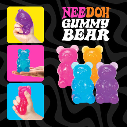 Schylling NeeDoh Gummy Bear - Squishy Sensory Fidget Toy