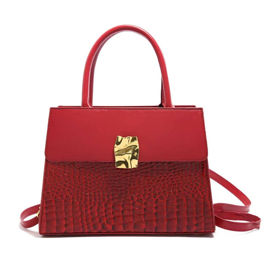 Crocodile-Patterned Crossbody/Handbag.