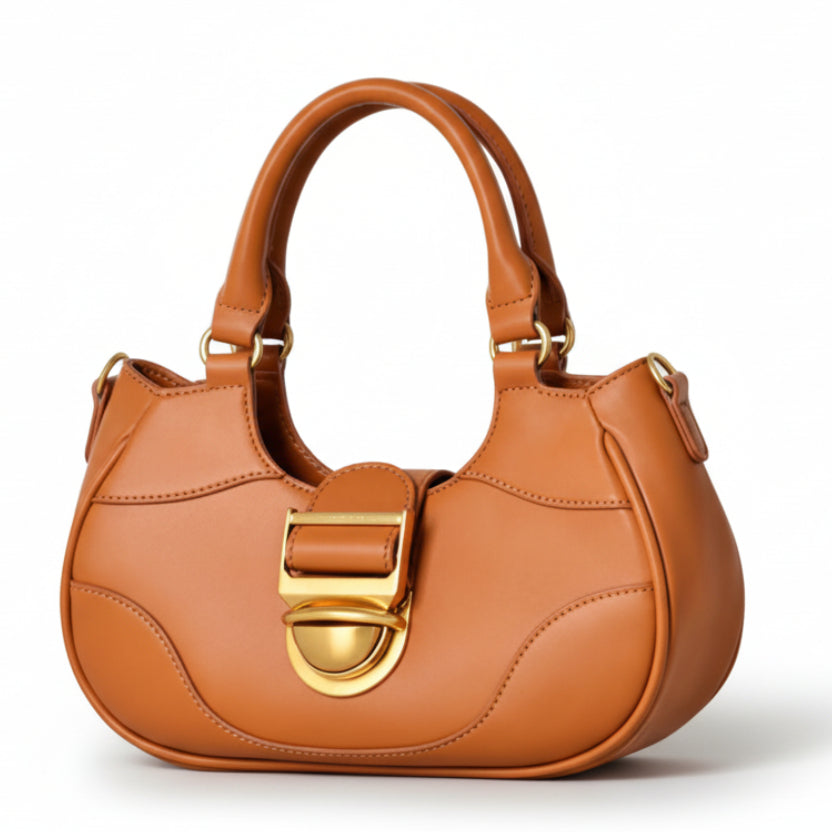Soft Leather Half Moon Crossbody/Handbag.