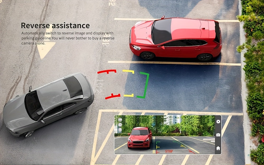 4-Channel Car Dashboard Camera With FHD 1080P Front And 720P Side And Rear, Night Vision, Loop Recording, And 24-Hour Parking Surveillance