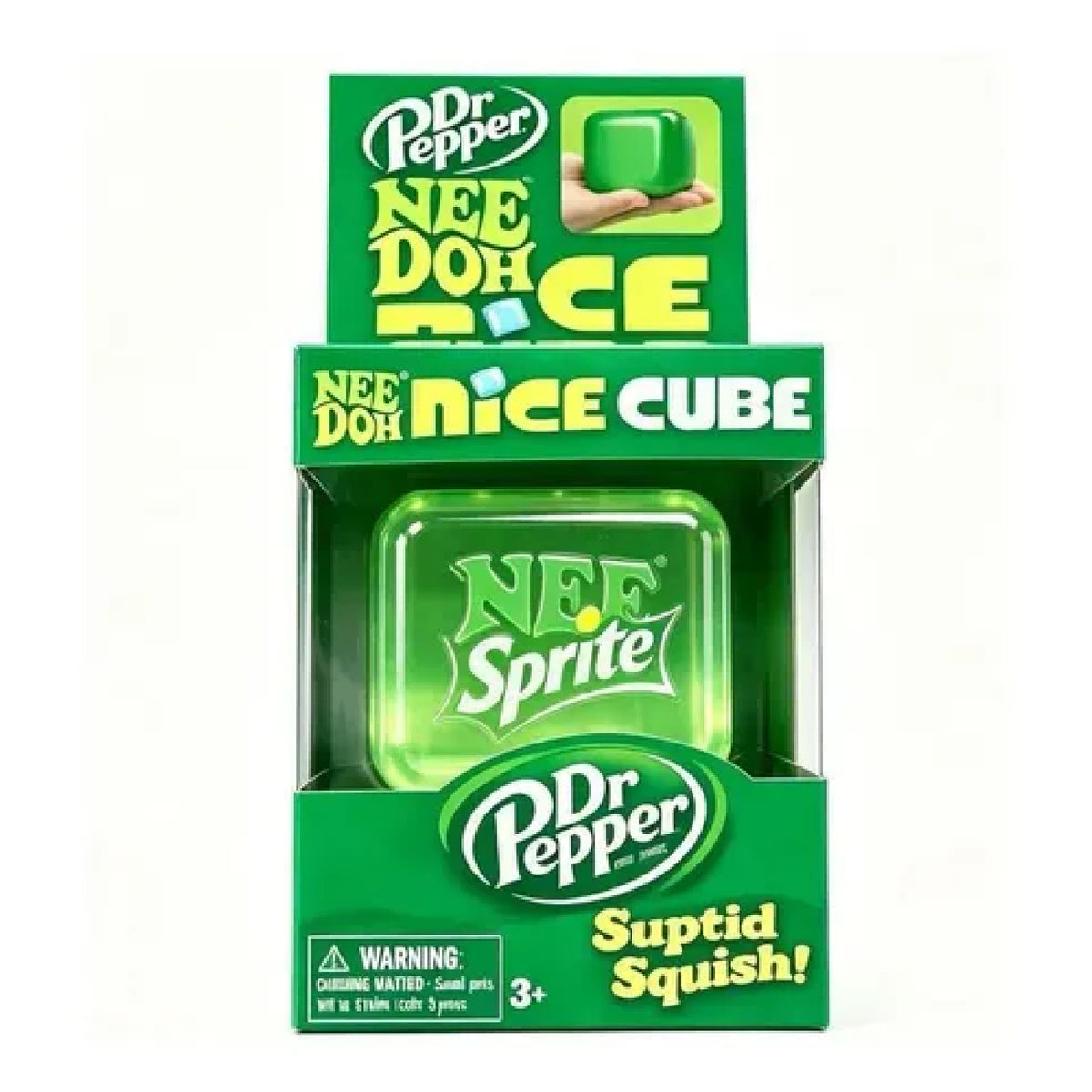 Soda-Themed "Suptid Squish" Nice Cube Stress Reliever Sensory Fidget Toy
