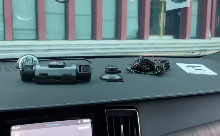 4-Channel Car Dash Camera with 1080P Front And 720P Left/Inside Right Rear DVR, Featuring Night Vision, Loop Recording, And 24-Hour Parking Monitoring for Vehicle Additions
