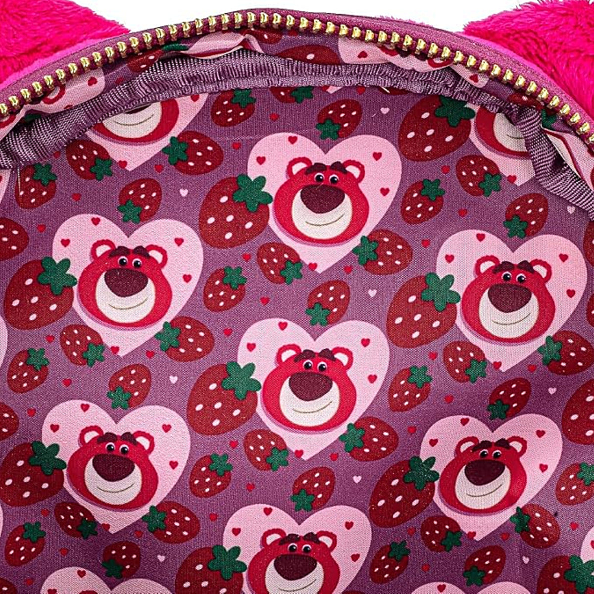 Loungefly x Disney Pixar Toy Story Lotso Cosplay Sherpa Mini Backpack