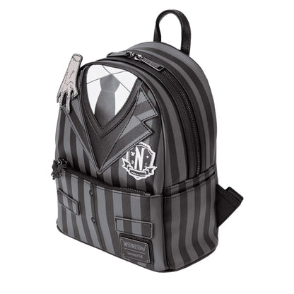 Loungefly Wednesday Nevermore Cosplay Mini Backpack