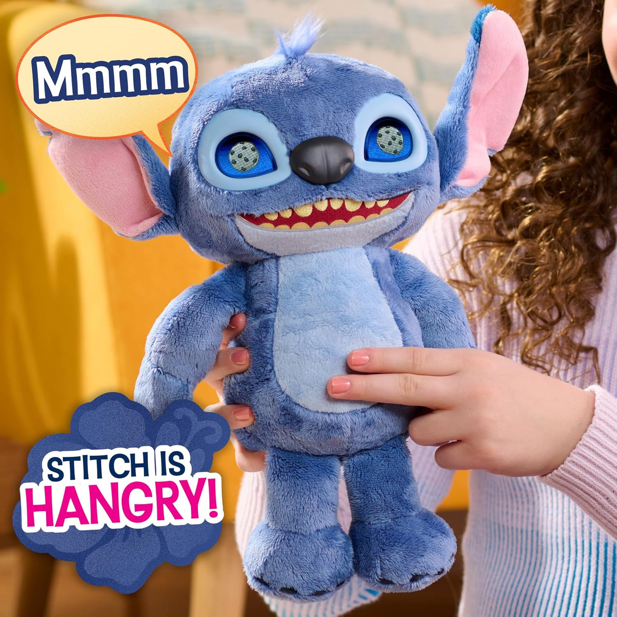 Just Play Disney Stitch Many Moods Interactive Plush with 50+ Sounds & Phrases
