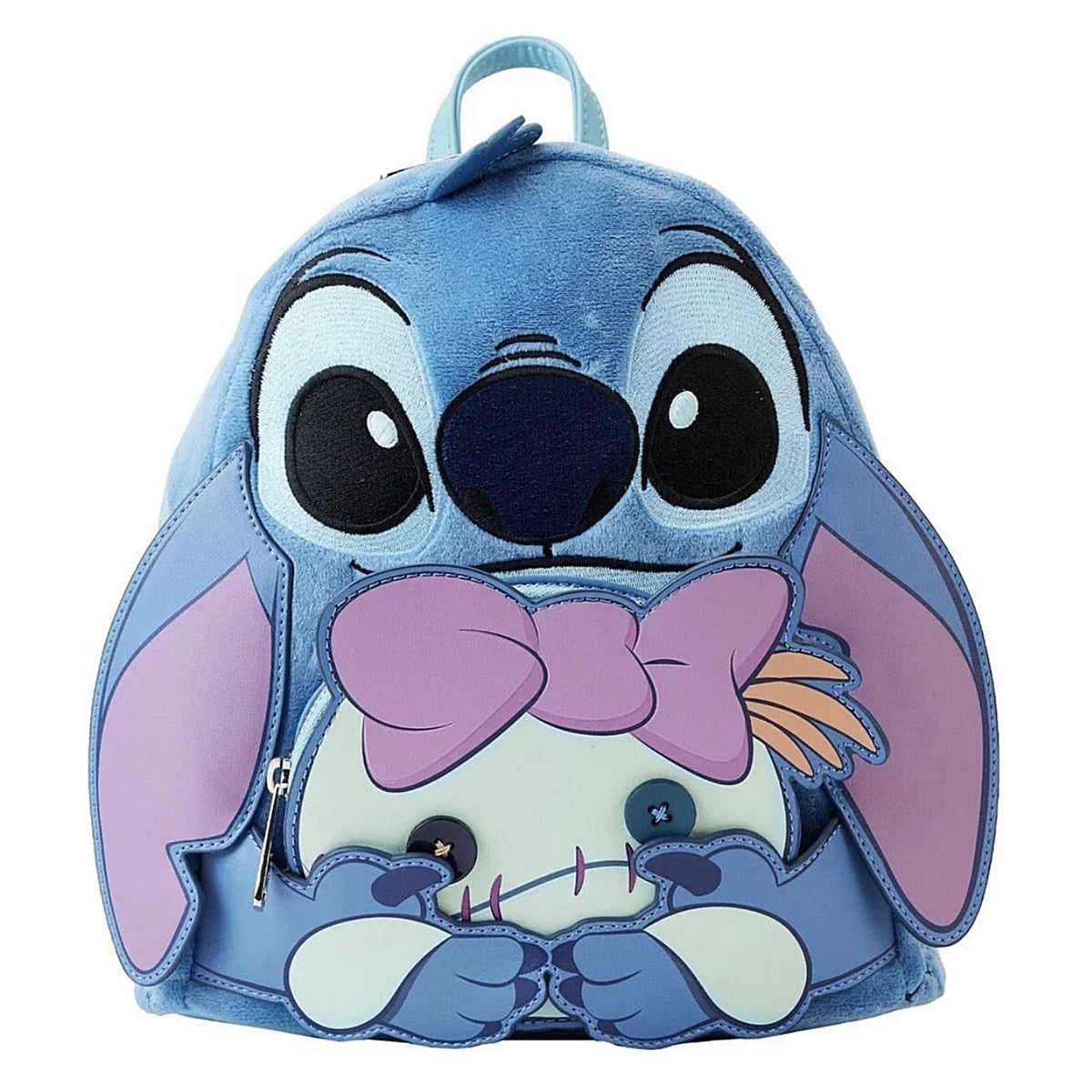Loungefly x Disney Lilo & Stitch "Stitch & Scrump Buddy" Plush Cosplay Mini Backpack