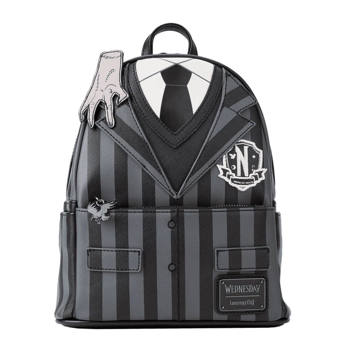 Loungefly Wednesday Nevermore Cosplay Mini Backpack