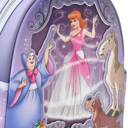 Loungefly x Disney100 Decades 1950s Cinderella Lenticular Mini Backpack
