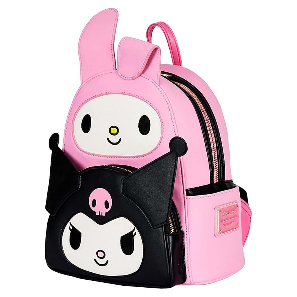 Loungefly x Sanrio My Melody and Kuromi Double Pocket Mini Backpack