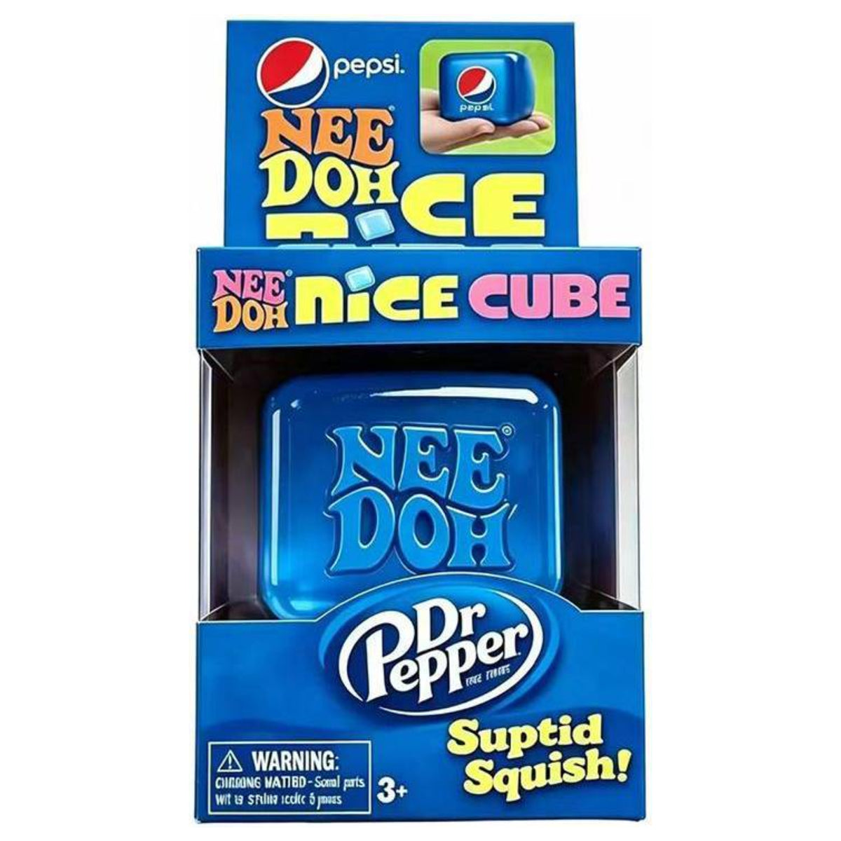 Pepsi Edition NeeDoh Nice Cube - Limited Edition Stress Relief Sensory Fidget Toy