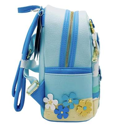 Loungefly x Disney Parks Stitch Hawaiian Beach Mini Backpack