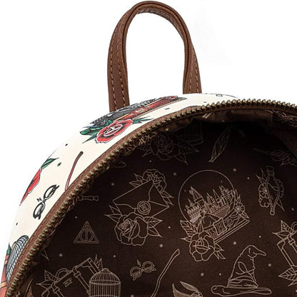 Loungefly Harry Potter Tattoo Art Mini Backpack