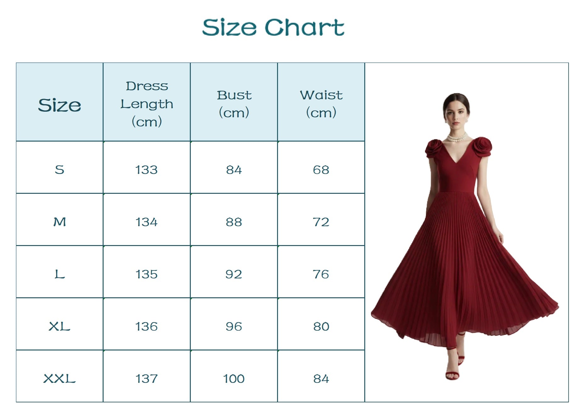 Fleur Applique Apricot Pleated Maxi Dress.
