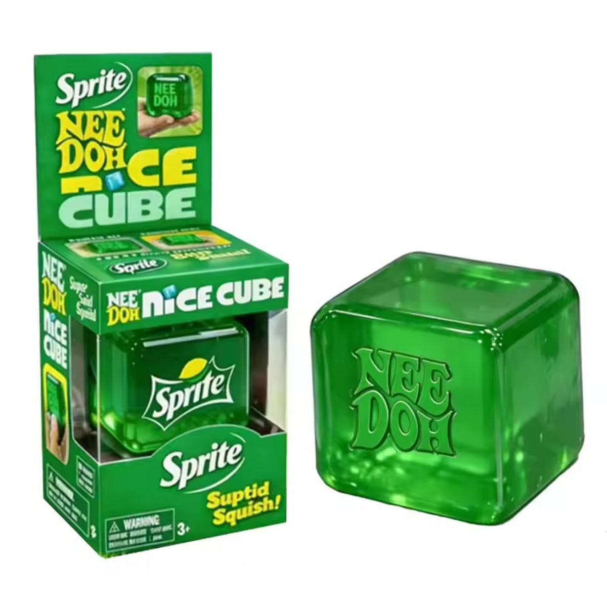 Soda-Themed "Suptid Squish" Nice Cube Stress Reliever Sensory Fidget Toy