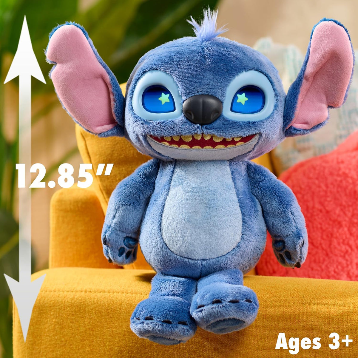 Just Play Disney Stitch Many Moods Interactive Plush with 50+ Sounds & Phrases